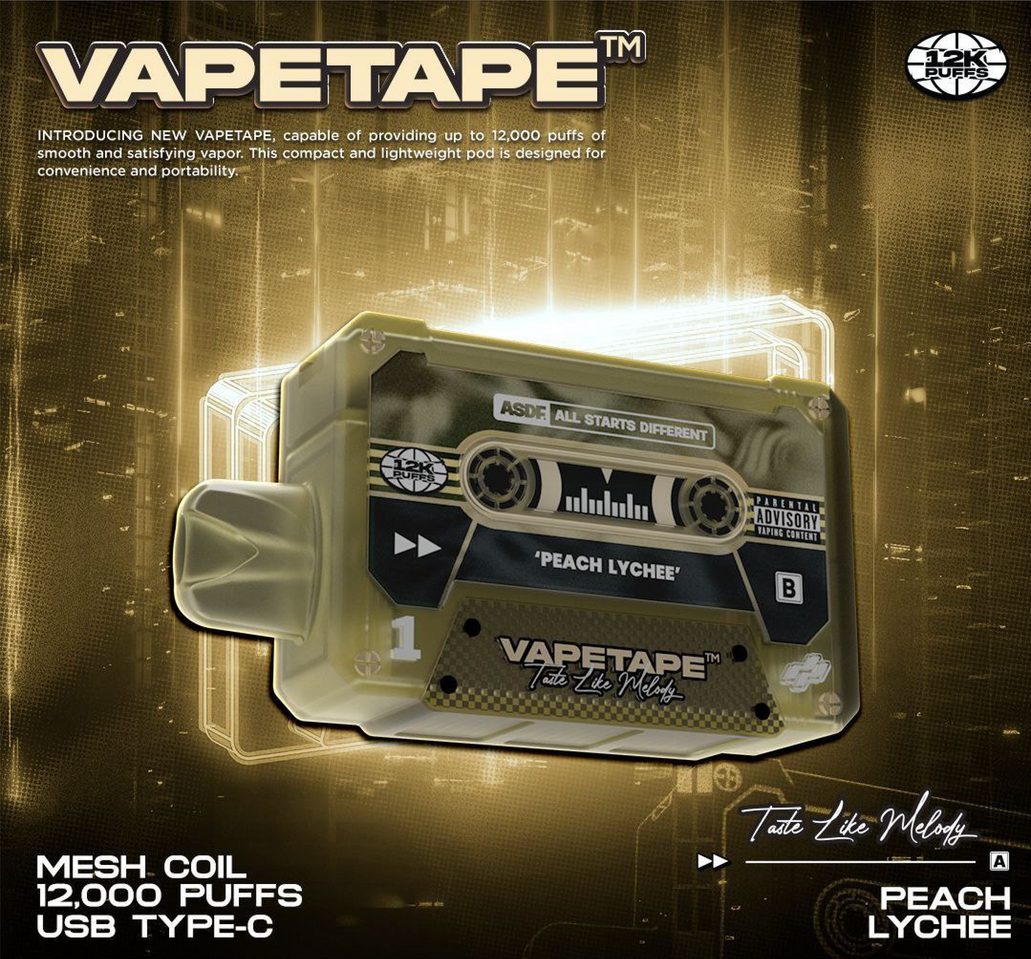 Vapetape 12000 Puffs