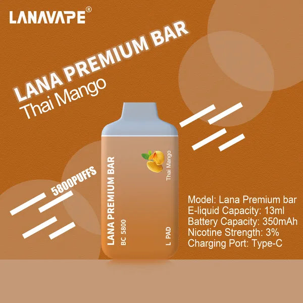 Lana Premium Bar 5800 Puffs