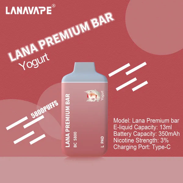 Lana Premium Bar 5800 Puffs