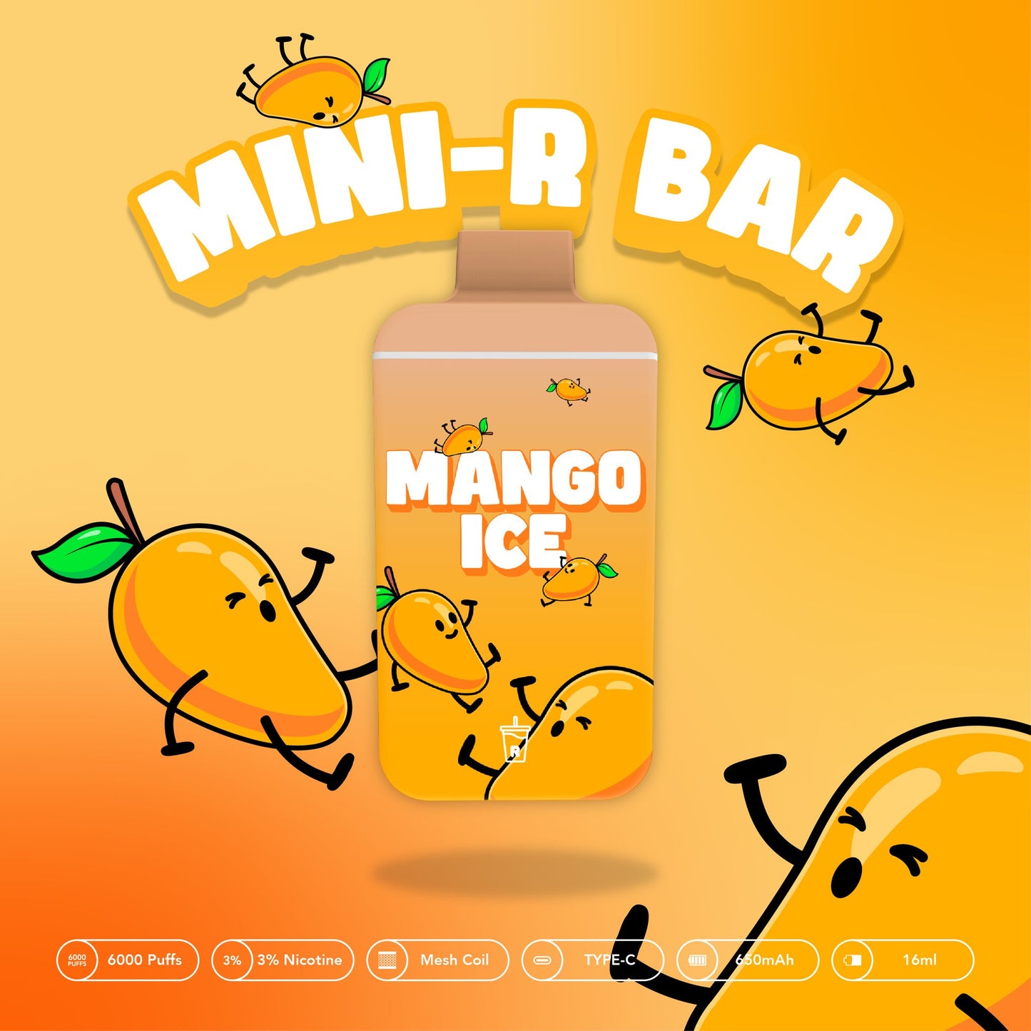 Mini Bar 6000 Puffs