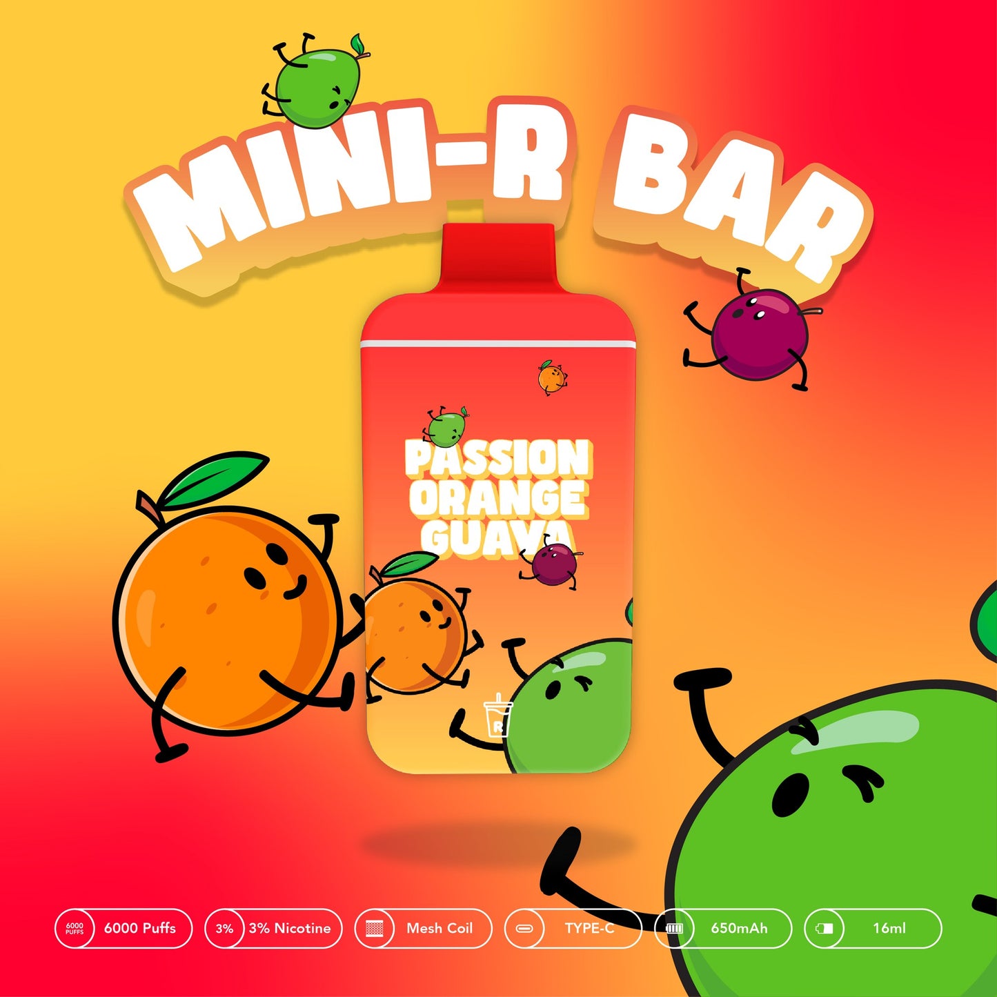 Mini Bar 6000 Puffs
