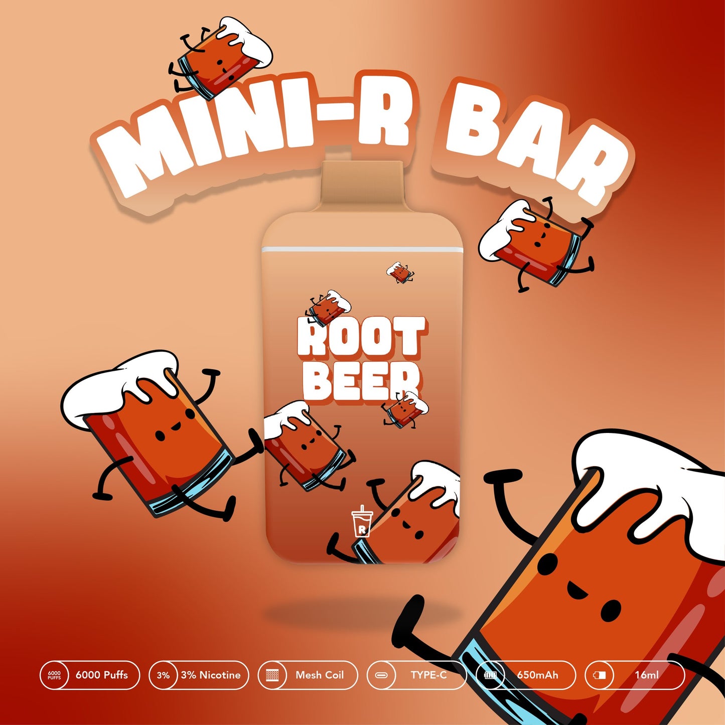 Mini Bar 6000 Puffs