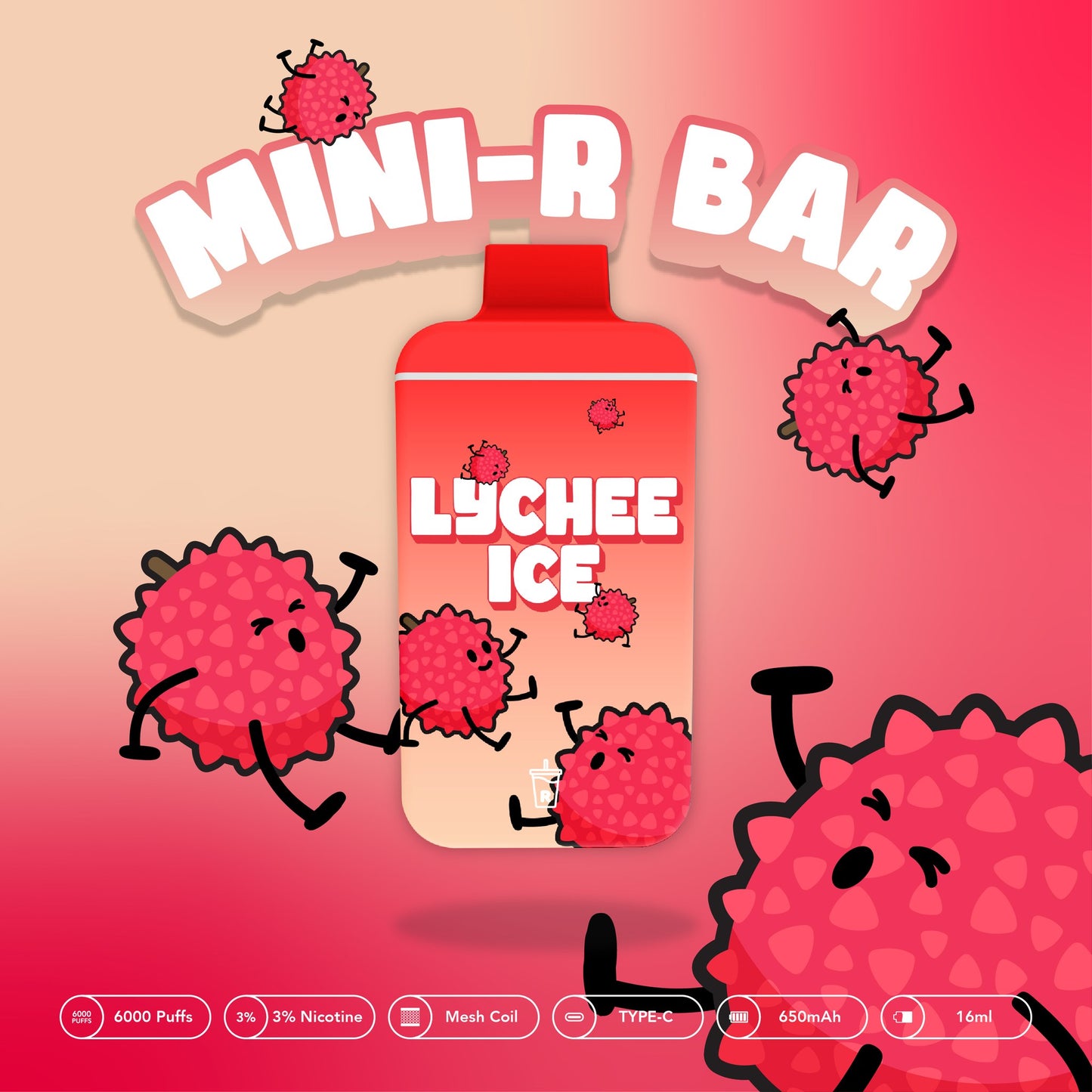 Mini Bar 6000 Puffs