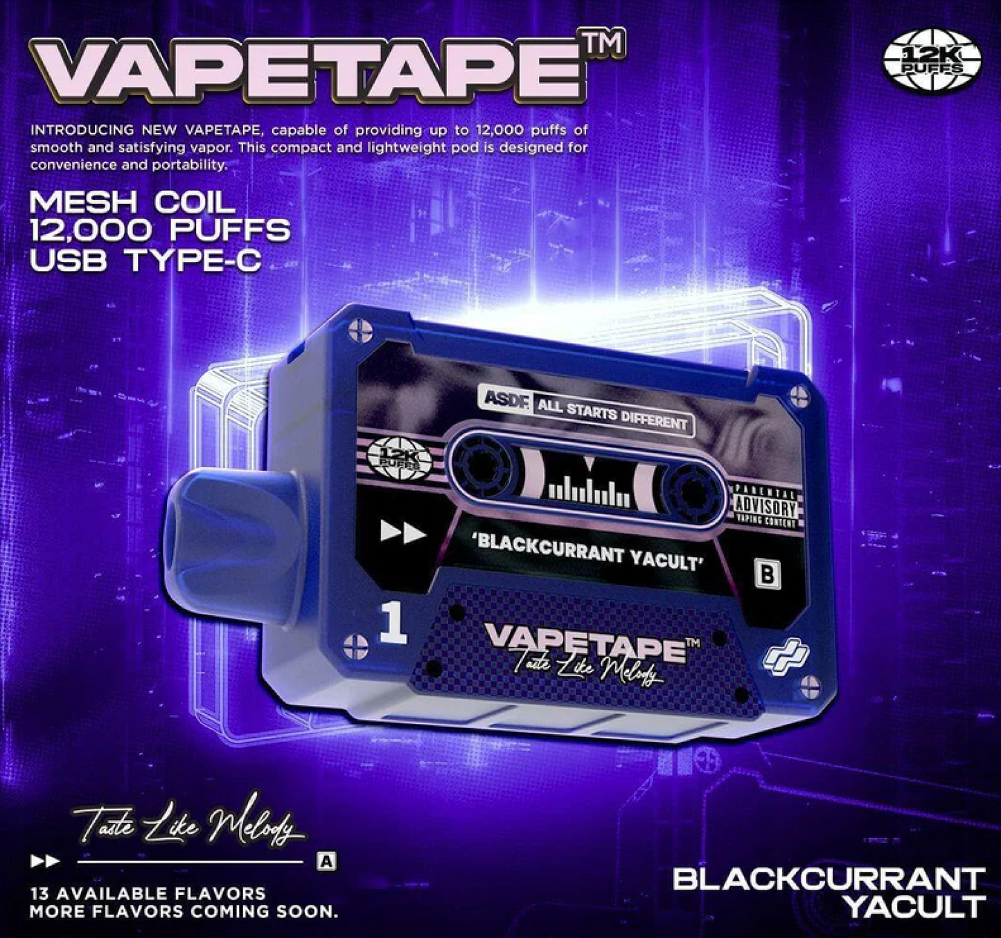 Vapetape 12000 Puffs