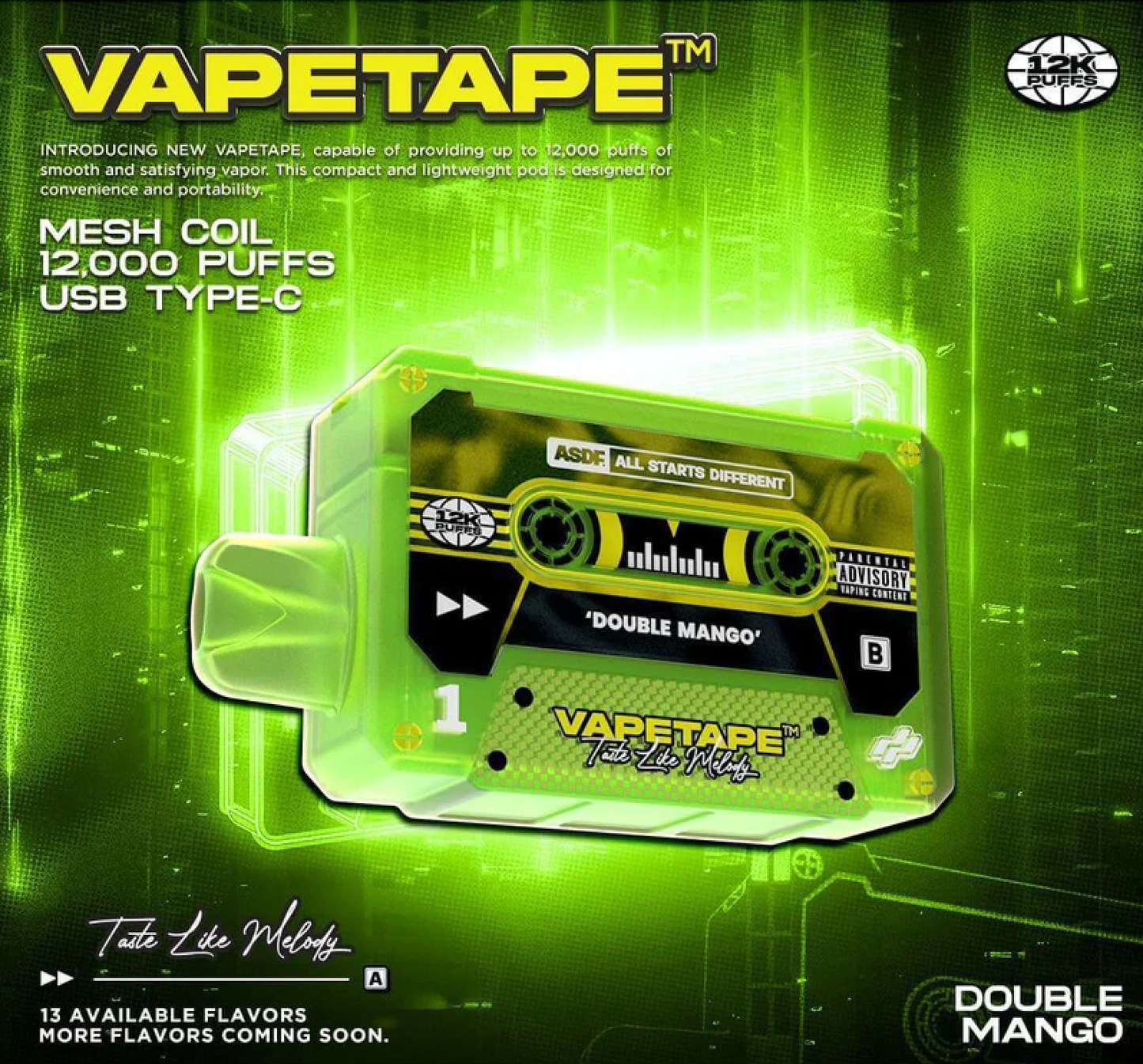 Vapetape 12000 Puffs