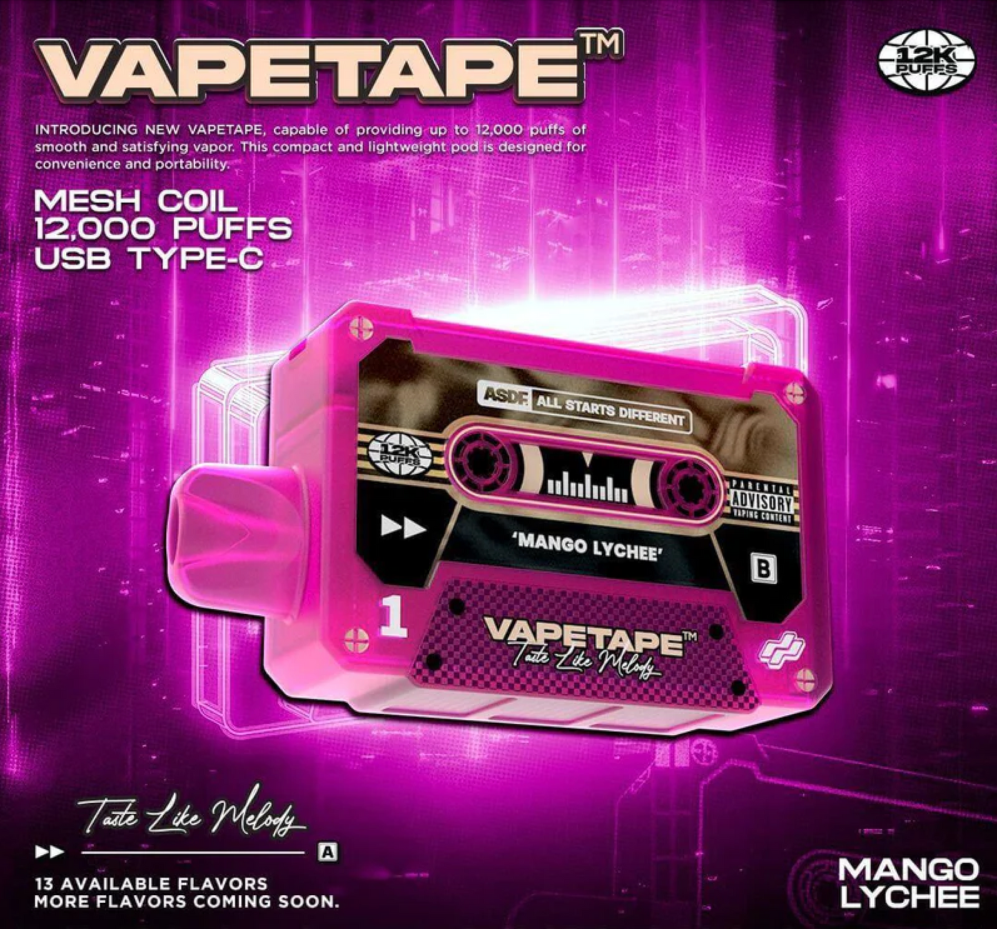 Vapetape 12000 Puffs