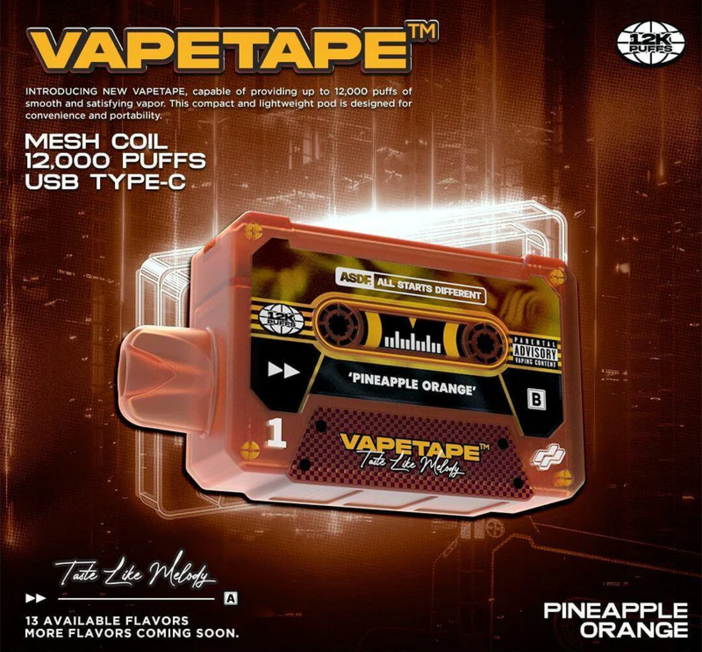 Vapetape 12000 Puffs