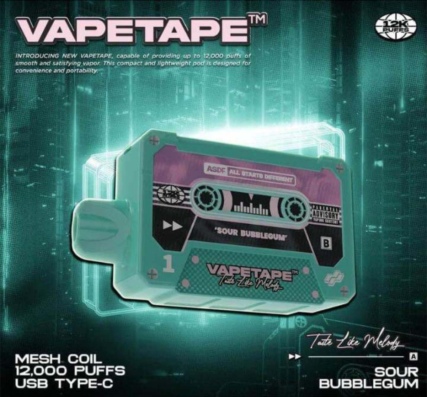 Vapetape 12000 Puffs
