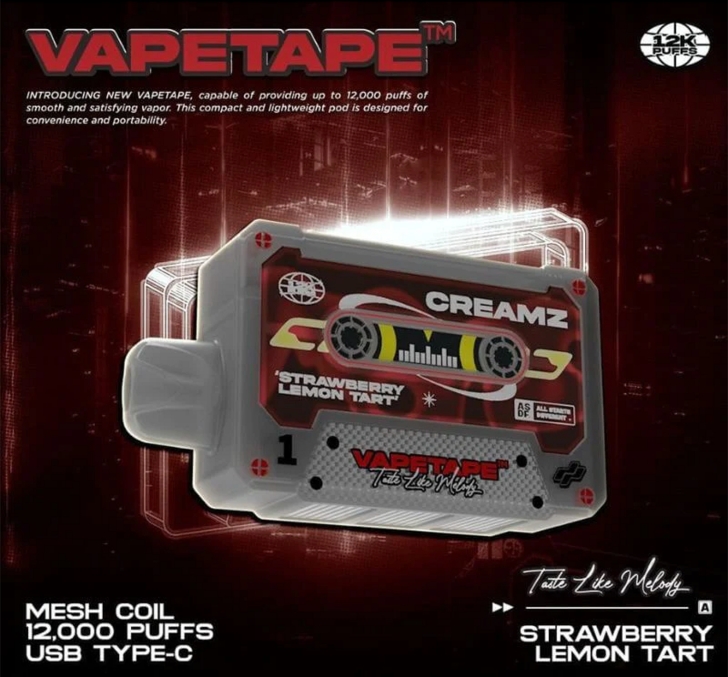 Vapetape 12000 Puffs