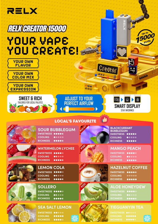 RELX CREATOR 15000 PUFF