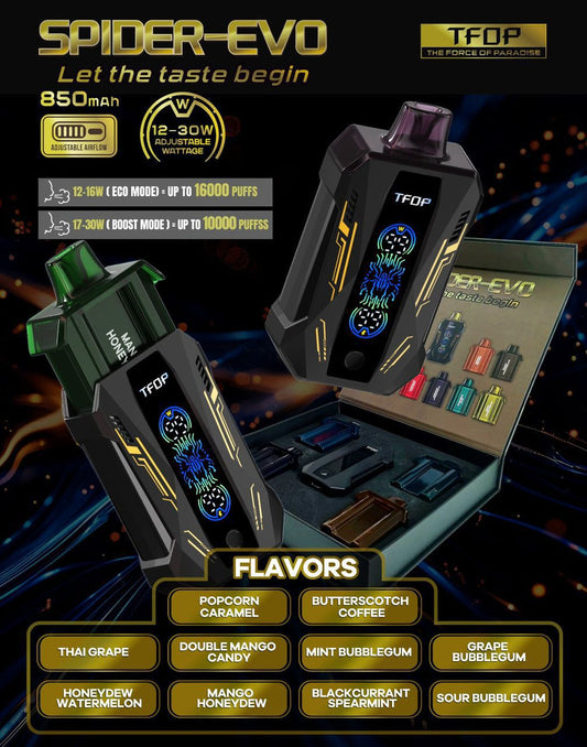 TFOP SPIDER EVO 16000 PUFF