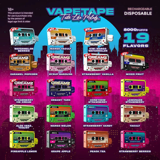 Vapetape 8000 Puffs
